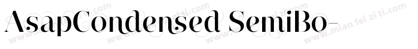AsapCondensed SemiBo字体转换